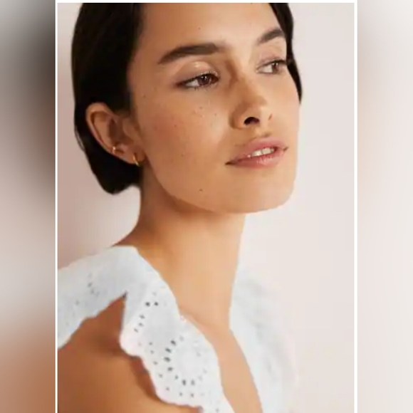 BNWT🤍Boden Broderie Mix Jersey Maxi Dress - Picture 2 of 11